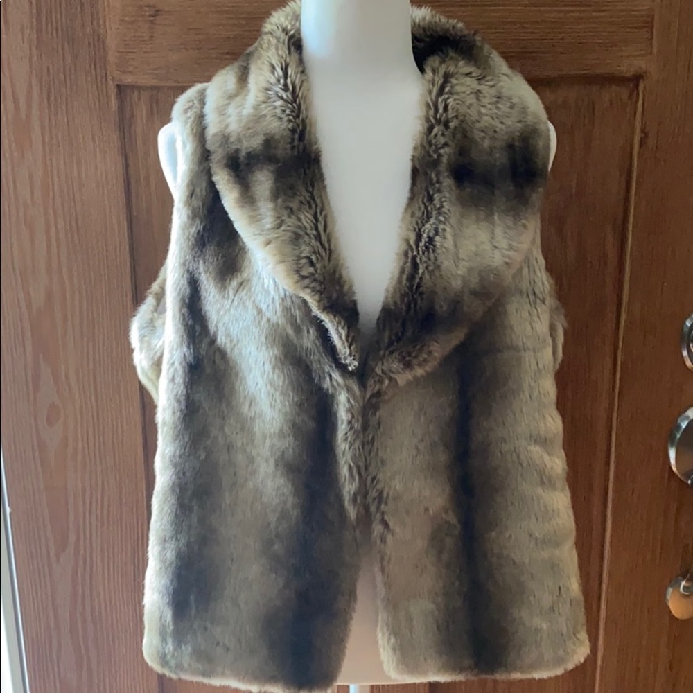 Woodland FAUX fur vest